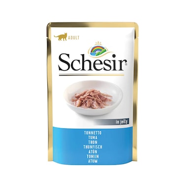 Schesir Tuna in Jelly Adult Cat Food Wet Pouches-85G