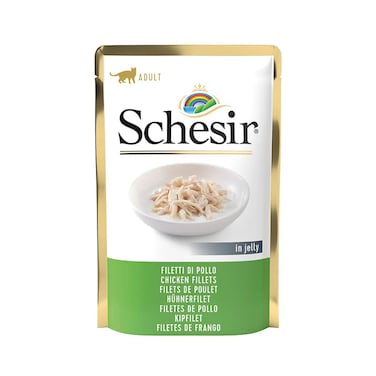 Schesir Chicken Fillets in Jelly Adult Cat Pouches-85G