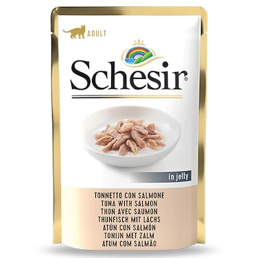 Schesir Cat Pouch Jelly Tuna With Salmon 85gm