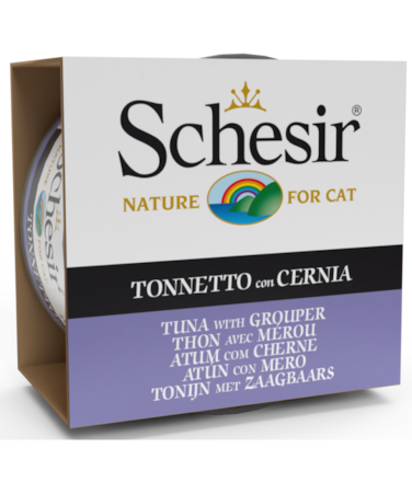 Schesir Cat Wet Food-Tuna With Grouper[Weight - 85g]x2