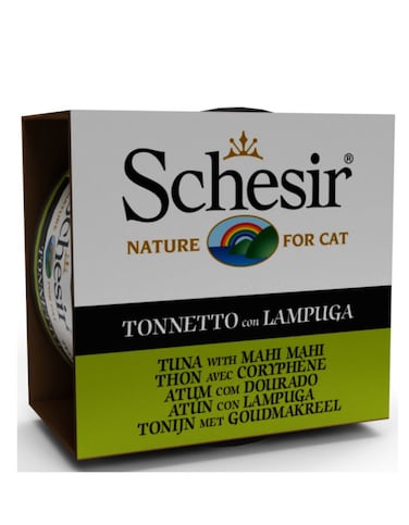 Schesir Cat Wet Food Tuna &amp; Mahi 85g &ndash; 7pcs Pack   Premium &amp; Healthy
