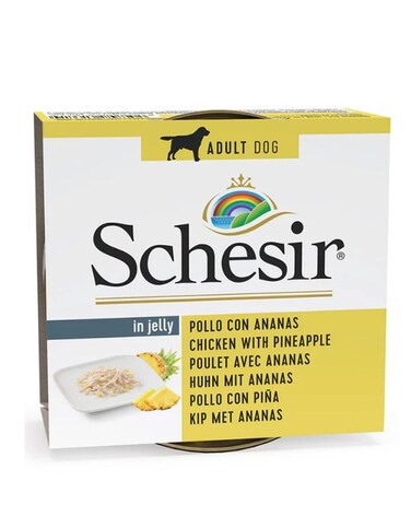 Schesir Dog Wet Food Chicken &amp; Pineapple in Jelly 150g &ndash; 2 Pack