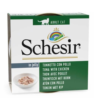 Schesir Cat Wet Food Tuna With Chicken Fillets 85g can Pack  of  12