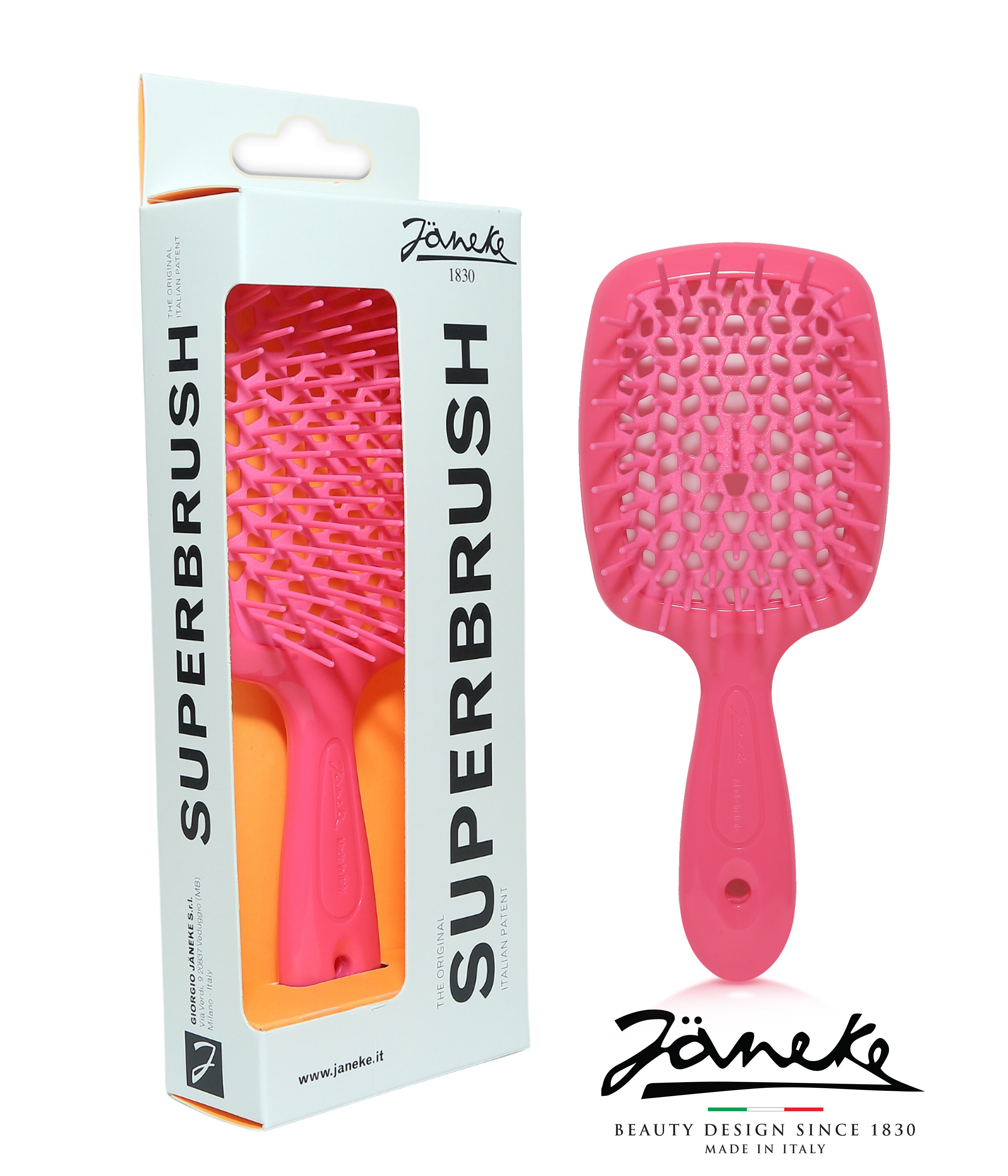 Buy Janeke SUPERBRUSH Large Vented Hairbrush FLUORESENT-PINK
