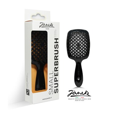 Janeke SUPERBRUSH Small Vented Hairbrush BLACK