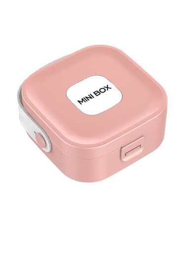 Cute Pink Storage Box for Girls - Mini Jewelry &amp; Electronics Organizer, Heart-Shaped Travel Case with Adjustable Compartments (Perfect Gift for Kids/Women)