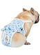 Dog cotton sanitary underwear with adjustable shoulder straps, physiological pants, pet underwear, diaper jumpsuit, suitable for girls dogs (Blue, M)
