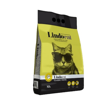 Lindocat Classic White Bentonite Unscented Cat Litter - 10L