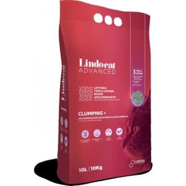 Natural Bentonite Lindocat Advanced Clumping + 10 L (Fragrance Free)