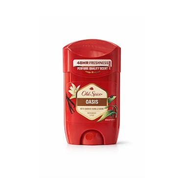 Old Spice Oasis Deodorant Stick 50ml Smoked Vanilla Scent 48 Hour Freshness