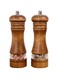 JUNNUOAD Wooden Salt and Pepper Grinder Set of 2, Manual Mills with Acrylic Window, Adjustable Ceramic Grinding, Refillable Kitchen Pepper Mill &amp; Salt Mill - 6.5inch