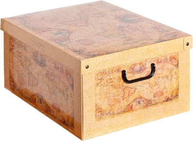 Lavatelli Kanguru Baulotto Bianco/White Decorative Storage Box With Handles And Lid