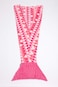 Kanguru Sirena Tail, Soft, Cozy, Fluffy, Warm, Microfiber Fleece Blanket For Children (4-12 Years), Color, One Size 50 X 135 Cm, Polyester, Mermaid Pink Kids, 142cm