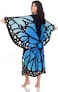 Kanguru Butterfly, Super Soft, Cozy, Fluffy, Warm, Fleece Wearable Blanket Microfiber, Adult Size, Polyester, Pink, Blue, Black, 120 X 120, 1234