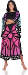 Kanguru Butterfly, Super Soft, Cozy, Fluffy, Warm, Fleece Wearable Blanket Microfiber, Adult Size, Polyester, Pink, Blue, Black, 120 X 120, 1234