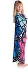 Kanguru Butterfly Wearable Kids, Super Soft, Cozy, Fluffy, Warm, Fleece Blanket Microfiber, Color, Red, Purple, Children 5-12 Years Size 90 X 120cm, Polyester, Pink, Blue, Black, Taglia Unica Bambini