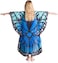 Kanguru Butterfly Wearable Kids, Super Soft, Cozy, Fluffy, Warm, Fleece Blanket Microfiber, Color, Red, Purple, Children 5-12 Years Size 90 X 120cm, Polyester, Pink, Blue, Black, Taglia Unica Bambini