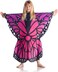 Kanguru Butterfly Wearable Kids, Super Soft, Cozy, Fluffy, Warm, Fleece Blanket Microfiber, Color, Red, Purple, Children 5-12 Years Size 90 X 120cm, Polyester, Pink, Blue, Black, Taglia Unica Bambini