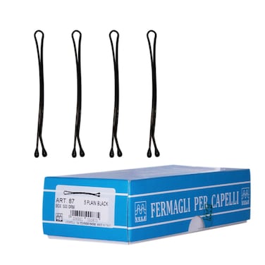 Locatelli Hair Grip Plain Black N.5- 500 G  Article 87