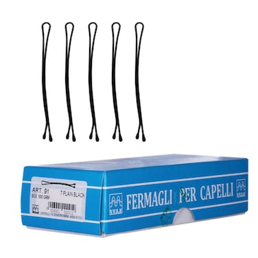 Locatelli Hair Grip Plain Black N.7 500 G  Article 91