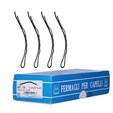 Locatelli Hair Grip Waved Black N.5 500 G   Article 106
