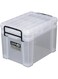 アステージ Inomata Hokan-sho Plastic Storage Box, 43 Liter Capacity, Clear