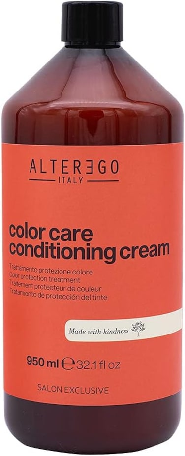 Alter Ego Color Care Conditioning Cream, Vegan Friendly, Dermatologically Tested, For Treated Hair, 98% Natural Ingredients, 950ml