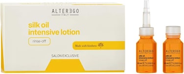Alter Ego Silk Oil Intensive Lotion, Rich Formula With 99% Natural Ingredients, Ideal For Frizzy Hair, 12X10ml