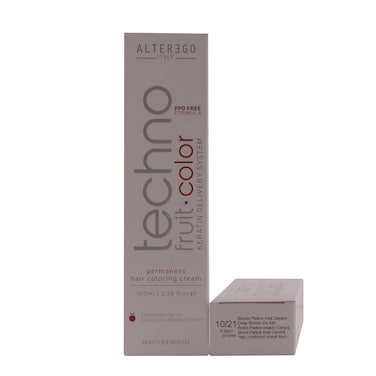 Alter Ego technofruit hair color   Deep Blonde Iris Ash 10/21   100 Ml