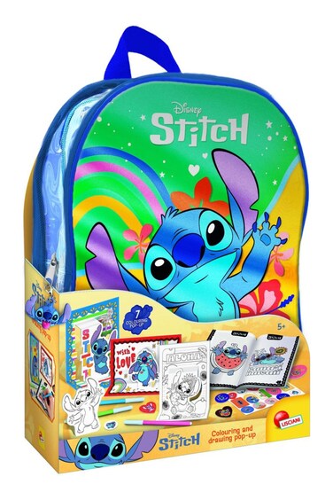Disney Stitch Colouring And Drawing Pop Up In A Backpack