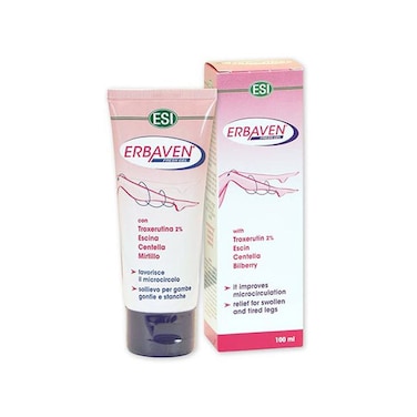 Esi Erbaven Gel Infused with 2% Troxerutin, Escin, Centella, and Bilberry, 100 ml
