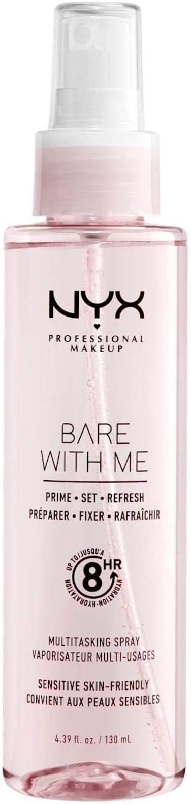 NYX PROFESSIONAL MAKEUP Bare With Me Multitasking Primer &amp; Setting Spray, 4.39 Fl Oz (Pack of 1)