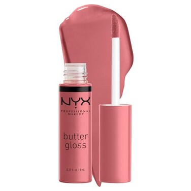 NYX Professional Makeup Butter Gloss, Non-Sticky Lip Gloss - Tiramisu (Brown), 8ml (Pack Of 1)