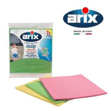 Arix Softy Natural Cellulose Sponge Cloth 1 pc - Eco-Friendly &amp; High Absorption
