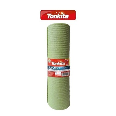Tonkita Sponge Cloth Jumbo Roll &ndash; 12 Sheets, Extra Large 25x24cmm, 100% Biodegradable &amp; Super Absorbent