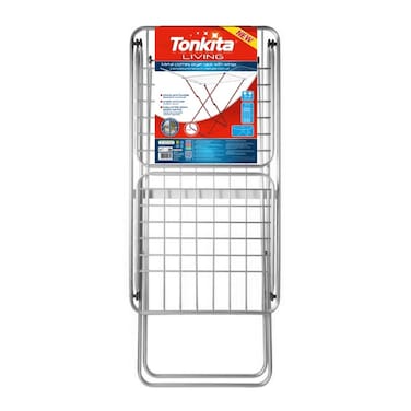 Tonkita Metal Clothes Drying Rack with Wings 18m &ndash; Rustproof, Foldable, Space-Saving, and Stable Design