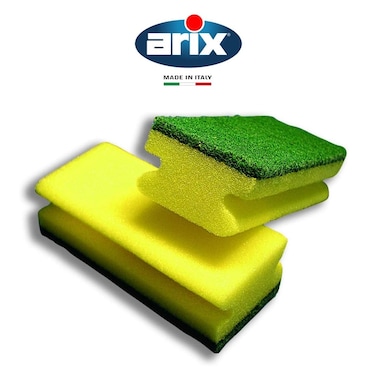 Arix Professional Shape 85 Sponge Scourer 10pcs &ndash; Heavy-Duty, High Quality Cleaning Pads