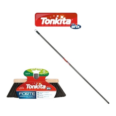 Tonkita Pro Forte Wooden Outdoor Broom with 130cm Stick