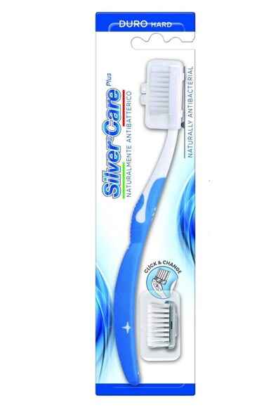 Silver Care Plus Toothbrush + Refill - Hard For Adults