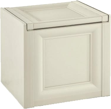 Tontarelli Storage Box, Made in Italy, for Home, Office &amp; Outdoor, Toy Box Chest Storage, 47L x 40W x 42H cm, Cream, TRL-8086011210