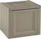 Tontarelli Storage Box, Made in Italy, for Home, Office &amp; Outdoor, Toy Box Chest Storage, 47L x 40W x 42H cm, Greyish Brown, TRL-8086011908