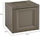 Tontarelli Storage Box, Made in Italy, for Home, Office &amp; Outdoor, Toy Box Chest Storage, 47L x 40W x 42H cm, Dark Brown, TRL-8086011909