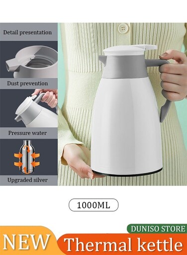Large capacity intelligent kettle, LED temperature display thermos, office bedroom, tea, coffee, milk