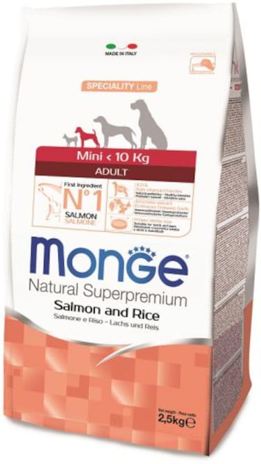 Monge Mini Puppy & Junior Salmon & Rice- 2.5kg