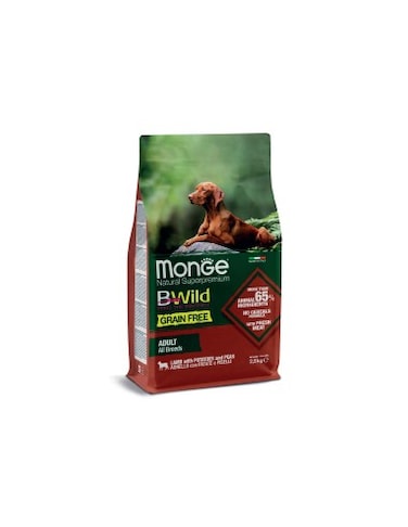 Monge Grain Free Dog All Breeds Adult Lamb With Potatoes and Peas 2.5kg
