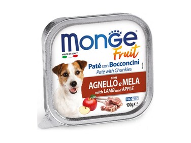 Monge Dog Fruit Lamb &amp; Apple -100g