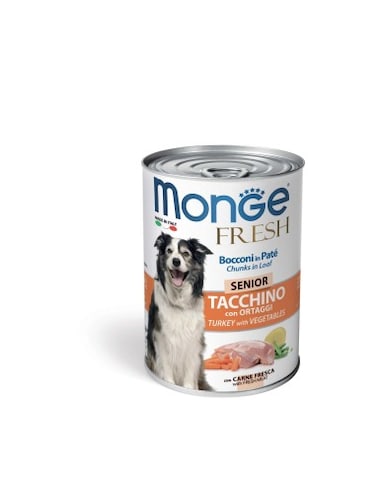 Monge Fresh Senior with Turkey Wet Food Can-400g
