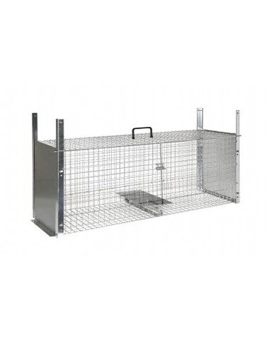 Novital Animal Trap for Cats, Large Foldable Homeless Animal Trap Metal Crate 2 Doors (Made in Italy)