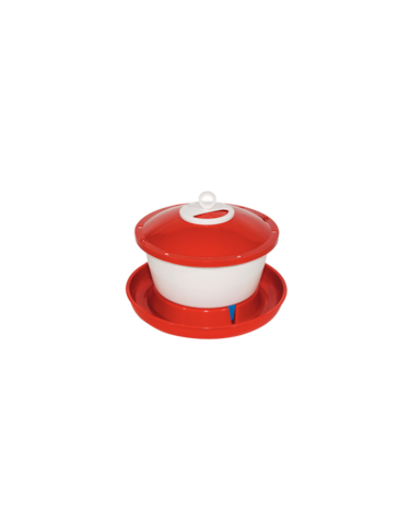 Novital Tank Drinker Rapid  Clean 6 Ltr for Chicken, Guinea, Quail, Turkey and All Types of Birds (Made in Italy)