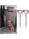 2 Packs Dual-Use Adjustable Pet Car Harness with Headrest Strap, Nylon Dog &amp; Cat Seat Belt for Safe Vehicle Travel, Zinc Alloy Lock (Ideal for Road Trips)
